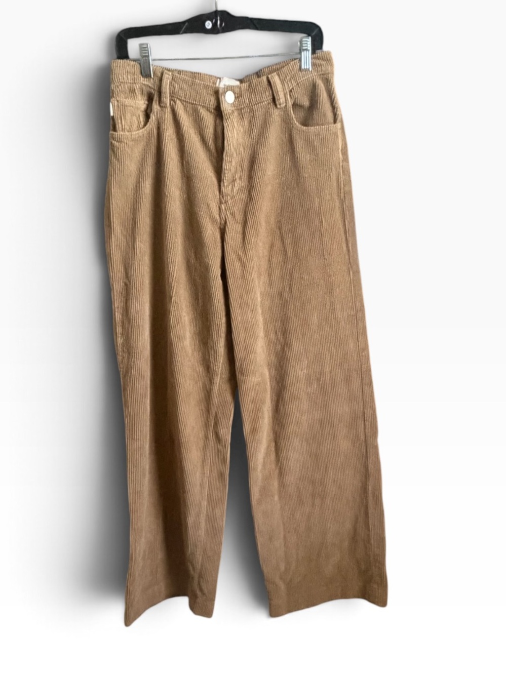 DL1961 Zoie Wide Leg Corduroy Pants Camel Brown Size 27 NWOT